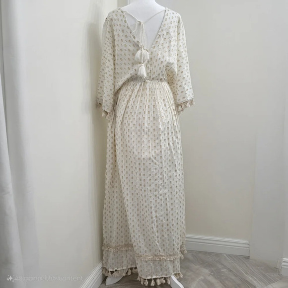 Chelsea & Violet White Embellished Tiered Gown - Picture 8 of 13